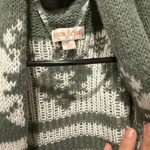 Knox Rose Olive and Cream Women's Cardigan